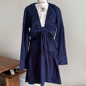 Jason Wu Midnight Blue Long Sleeve Dress